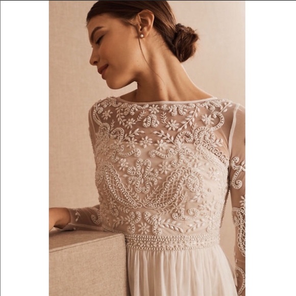 Anthropologie x BHLDN Sinclair Embellished Dress - Picture 8 of 12